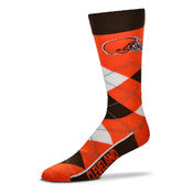 Cleveland Browns Argyl Socks - Adult Large