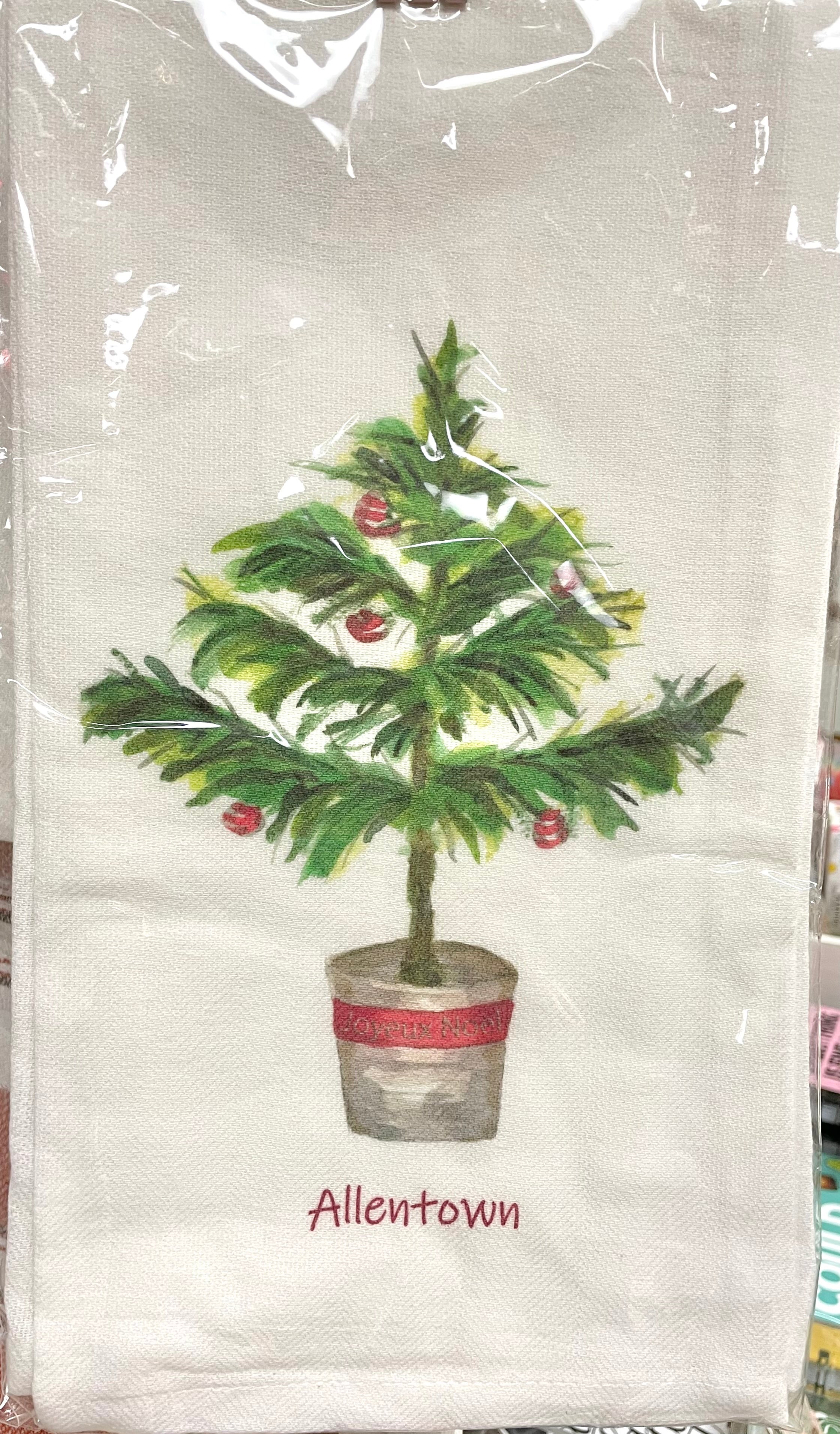 Christmas Tree in Pot from Pennsylvania Dish Towel
