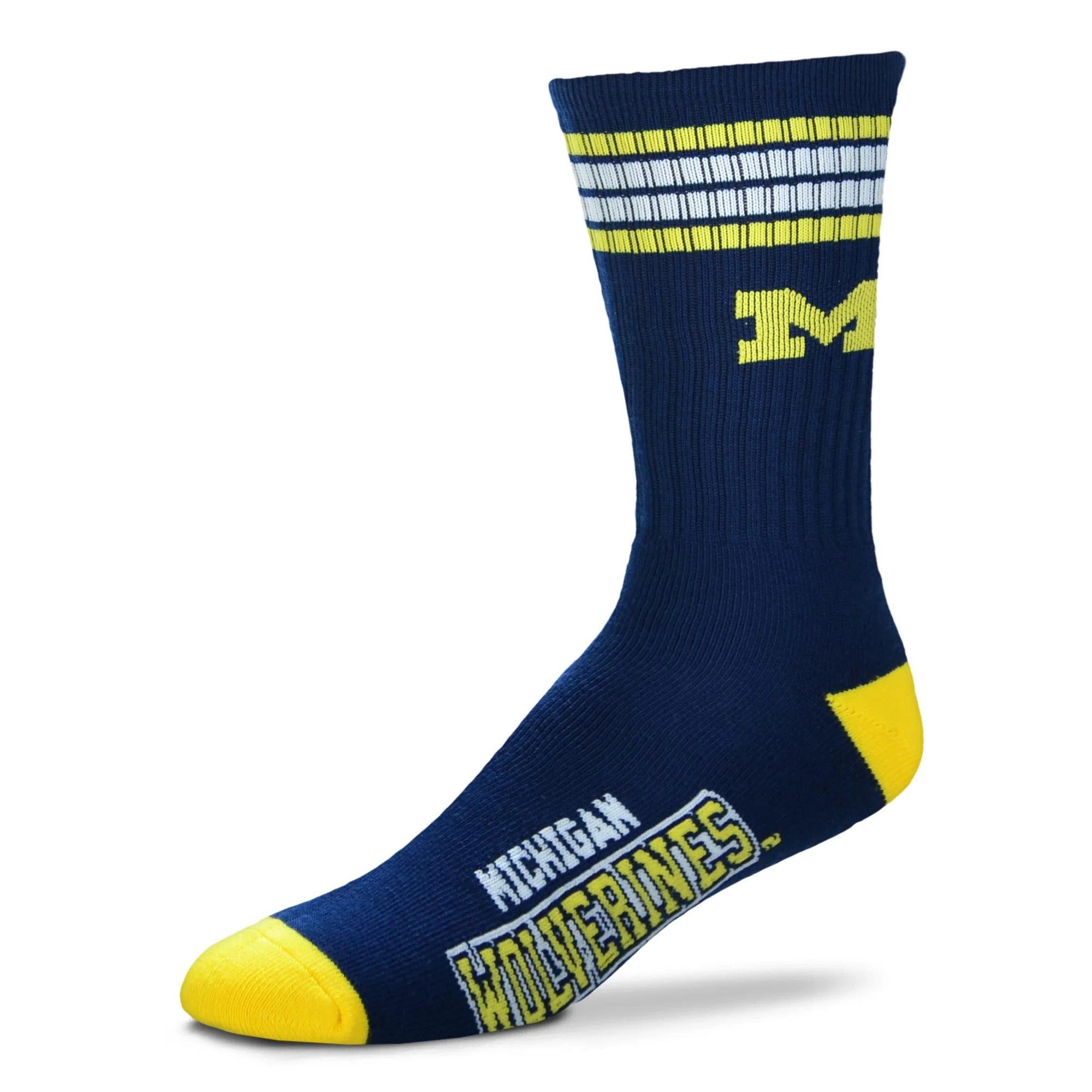 Michigan Wolverines 4 Deuce Socks - Large